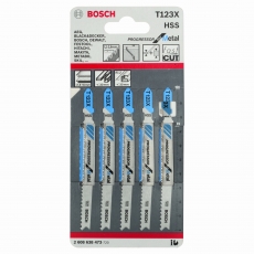 BOSCH Jigsaw blade T 123 XF Progressor for Metal 5 pack BOSCH Jigsaw blade T 123 XF Progressor for Metal 5 pack