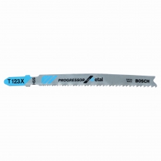 BOSCH Jigsaw blade T 123 XF Progressor for Metal 5 pack BOSCH Jigsaw blade T 123 XF Progressor for Metal 5 pack