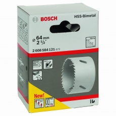 BOSCH 64 mm, 2 1/2" HSS bi-metal holesaw for standard adapters BOSCH 64 mm, 2 1/2" HSS bi-metal holesaw for standard adapters