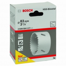 BOSCH 83 mm, 3 1/4" HSS bi-metal holesaw for standard adapters BOSCH 83 mm, 3 1/4" HSS bi-metal holesaw for standard adapters