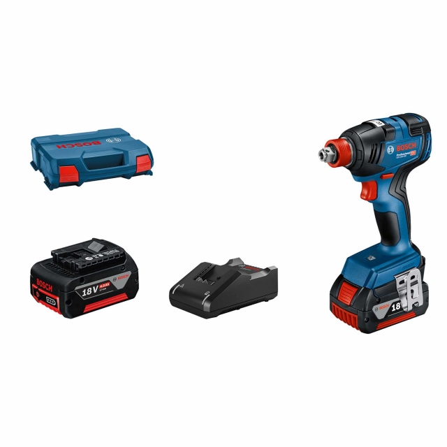 BOSCH GDX18V-200 18v Brushless Impact Driver/Wrench with 2x5ah