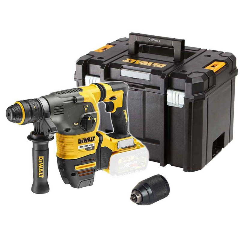 DEWALT DCH334N 54v Flexvolt SDS Plus Hammer Drill BODY QCC