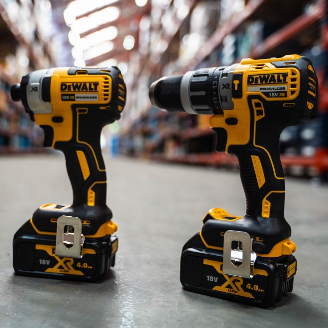 DeWalt DEWALT DCK266M2T 18v Brushless DCD796 DCF887 Twin Pack with 2x4ah Batteries ToolStore UK