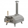 DELLONDA Dellonda 14" Portable Wood-Fired Pizza & Smoking Oven - Stainless Steel