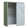DELLONDA Dellonda Galvanized Steel Garden/Outdoor/Storage Shed, 1.5 x 0.8 x 1.9m, Pent Style Roof - Green